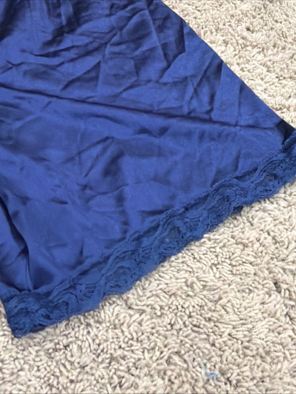 Vintage Vanity Fair Lace Trimmed Blue Petti Pants Bloomers Size Med S - Picture 4 of 4